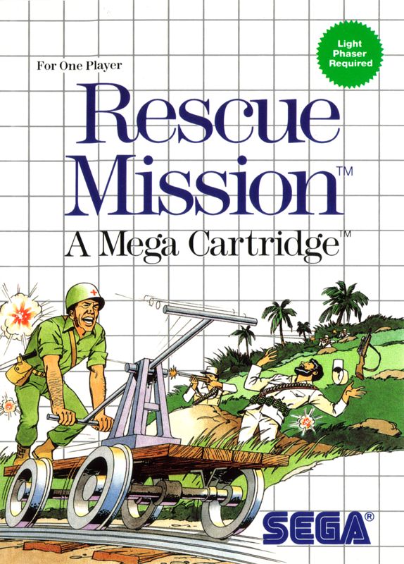 Rescue Mission box art for Sega Master System